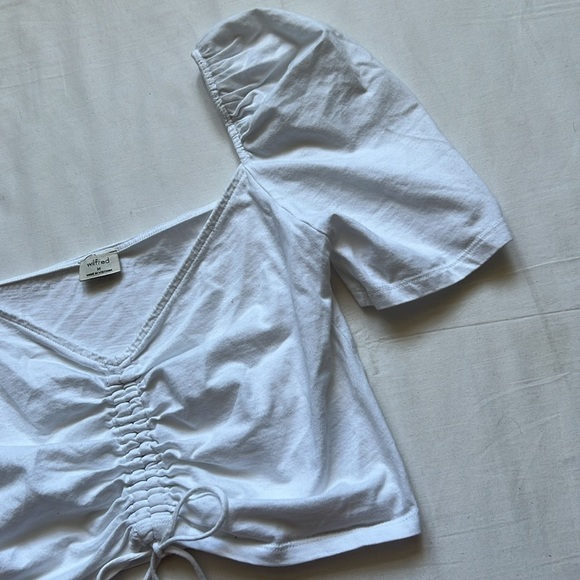 Wilfred Puff Sleeve Crop Top - Picture 3 of 5